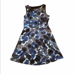 ❤️Esprit collection blue & grey cocktail dress